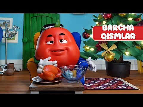 🍅 Pomidor Do’ppi | Bolalar uchun multfilm | Mega to'plam | Barcha qismlar