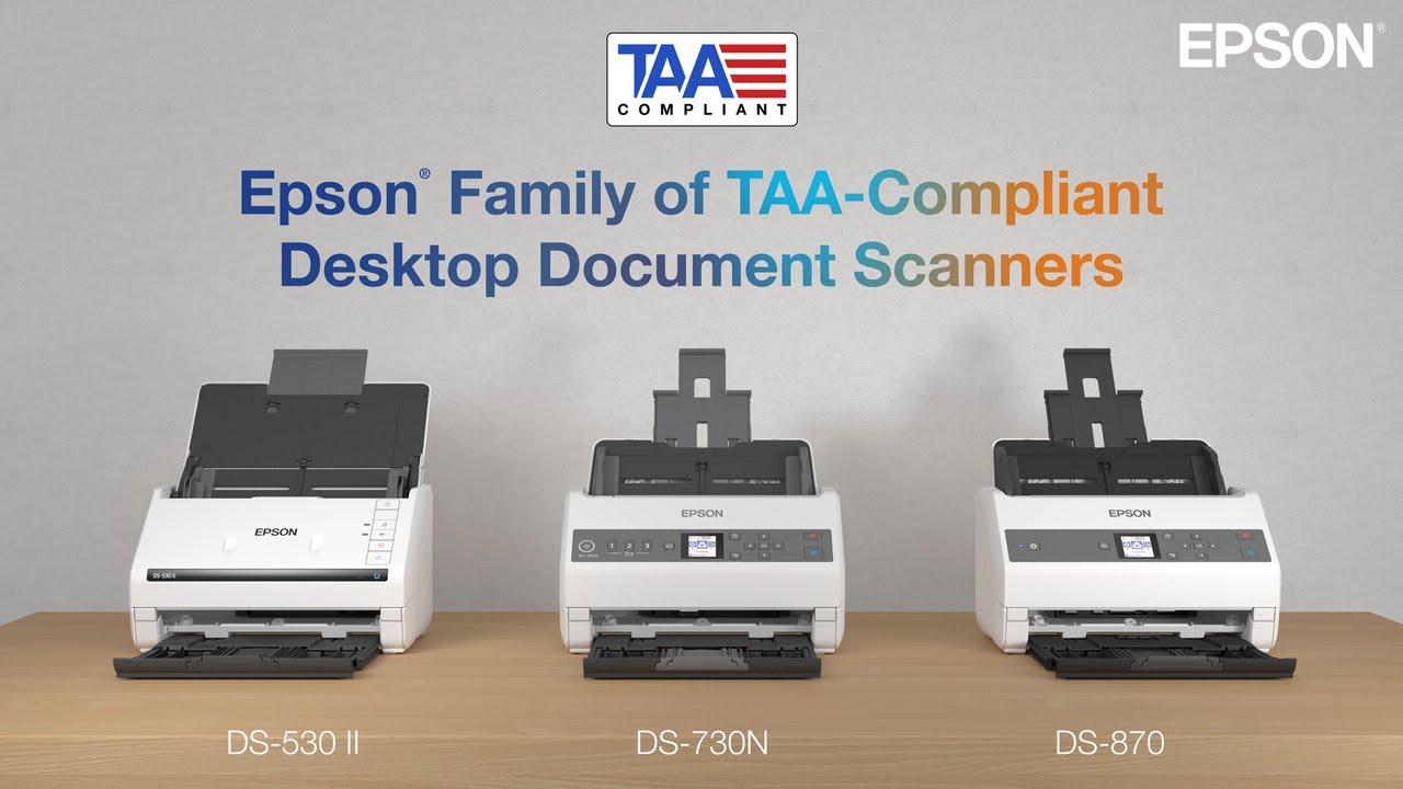 Epson DS-Series | TAA-Compliant Desktop Document Scanners