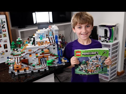 WE FINALLY DID IT! | Building the LEGO Minecraft Mountain Cave 21137