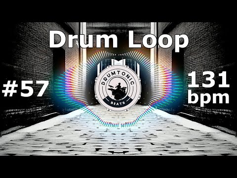 #57 Drum Loop 131 bpm 🥁 Bass Guitar Backing Tracks 🥁 DrumTonic Beats