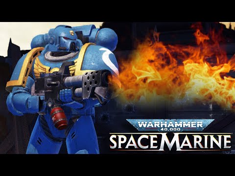 Ultramarines Tactical with a Flamer vs 500 Orks! - Warhammer 40,000: Space Marine, Augmented Mod