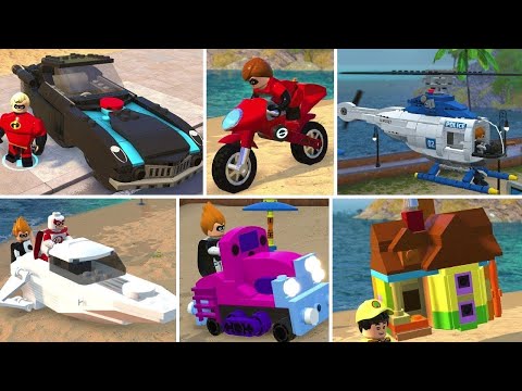 All Vehicles Unlocked in LEGO The Incredibles