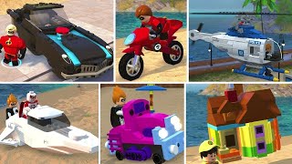All Vehicles Unlocked in LEGO The Incredibles