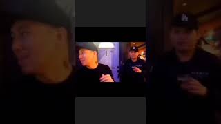我和MC Jin 欧阳靖在布鲁克林说唱