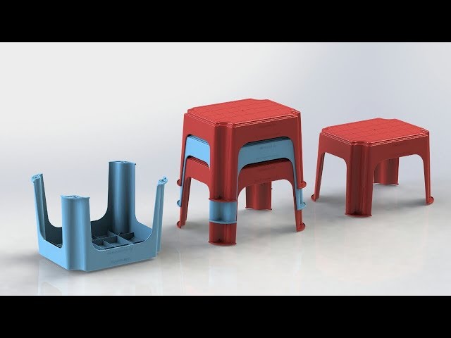 Solidworks tutorial: Plastic Sitting Stool Designing