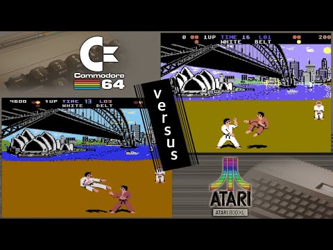 C64 vs. Atari 800XL - 8 games from 1986