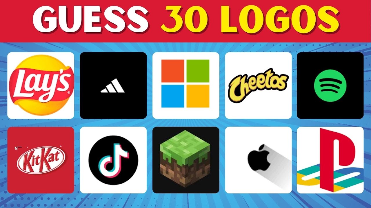 Guess the Logo Challenge: Can You Identify These 30 Famous Brands?