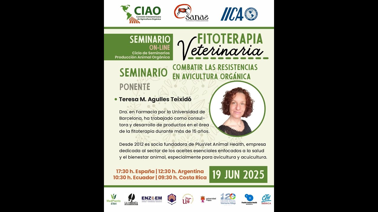 Ciclo de Seminarios Producción Orgánica- “Combatir las resistencias en Avicultura Orgánica”
