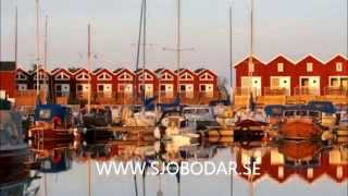 preview picture of video 'Hyr sjöbodar vid Vänern! -  www.sjobodar.se - Sunnanå hamn 2014'