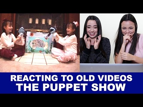 Reacting To Old Videos - The Puppet Show - Merrell Twins Video