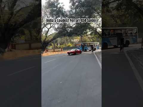 India’s loudest Ferrari 458 Spider on Speed Breaker | Supercars Club India