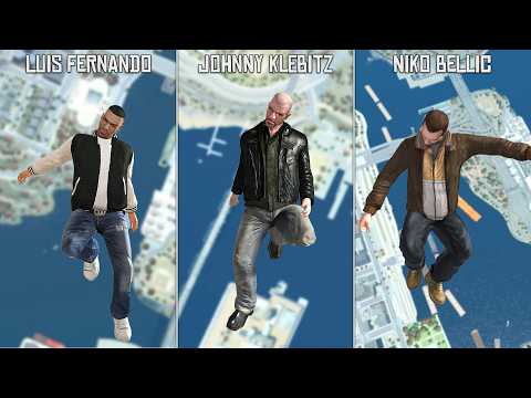 Gta 4 - Niko, Johnny & Luis Falling from the Sky!