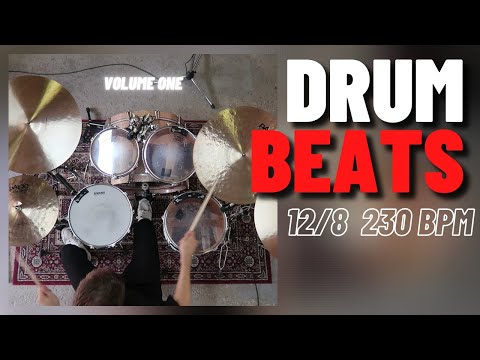 12/8 Drums Only Backing Tracks (230 bpm)