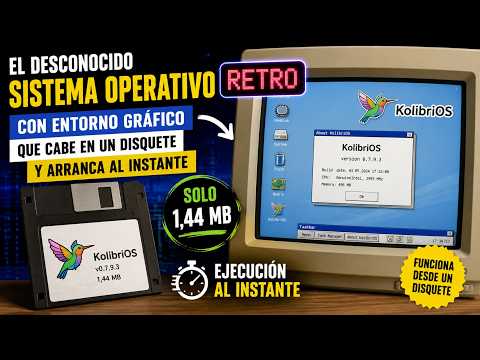 El sistema operativo retro con entorno gráfico que cabe en un disquete y arranca al instante
