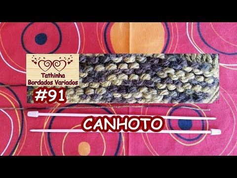 PONTO TRICÔ / CANHOTOS - TRICÔ PARA INICIANTES - Tathinha Bordados #91