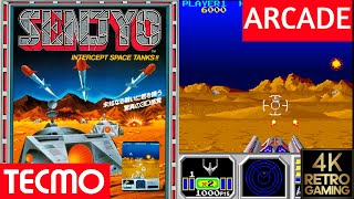 Senjyo Arcade Tecmo ( 1983 4k ) Gameplay