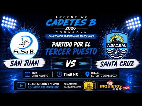 EN VIVO | San Juan vs. Santa Cruz 🤾‍♂️ | TERCER PUESTO – Ar