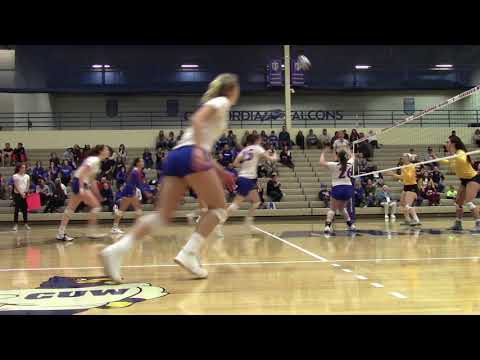 CUW Women's Volleyball Highlights vs. CUC (Oct. 5, 2019)