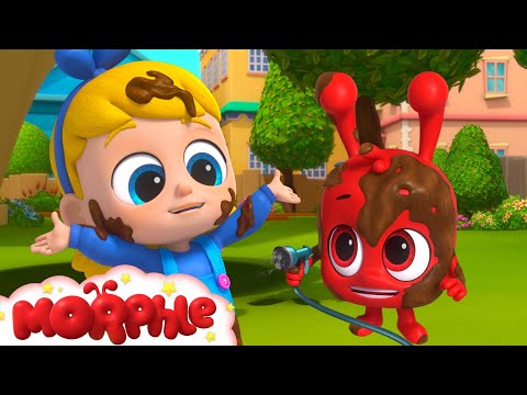 Muddy Morphle Takes a Bath | Morphle and Gecko's Garage - Cartoons for Kids