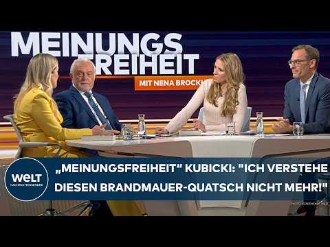 KUBICKI: "Verstehe Brandmauer-Quatsch nicht mehr!" MEINUNGSFREIHEIT mit Brockhaus I Ganze Sendung