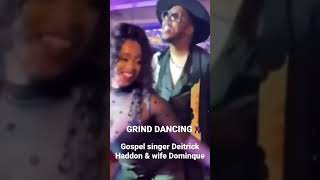 Gospel singer Deitrick Haddon freak dancing with his wife