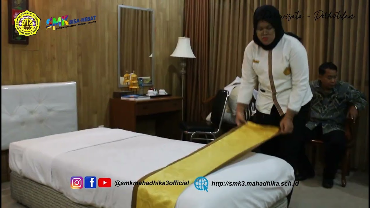 Kegiatan Praktik Housekeeping Kelas XII-AP || SMK Mahadhika 3 Jakarta