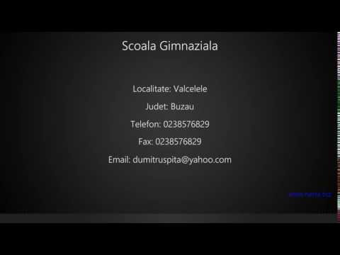 Scoala Gimnaziala Valcelele