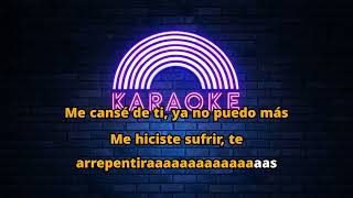 Me canse de ti - Obie Bermúdez (Karaoke)