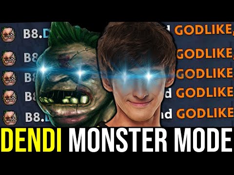 Dendi Pudge Monster Mode!! Nonstop Beyond Godlike No Mercy!