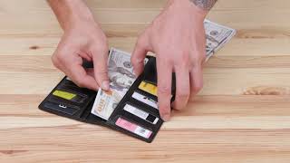 Практичный мужской портмоне Grande Pelle 11559 черный