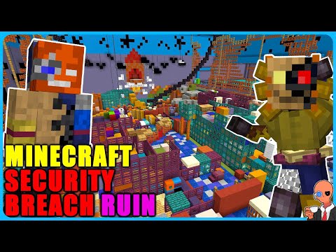 I built Security Breach Ruin's Daycare in Minecraft with a working Vanny Mask