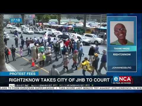 Right2Know takes City of Joburg to court
