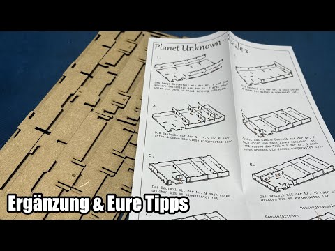 Brettspielzubehör - noch eine Lösung für Planet Unknown und Eure Hinweise (kurz und kompakt)