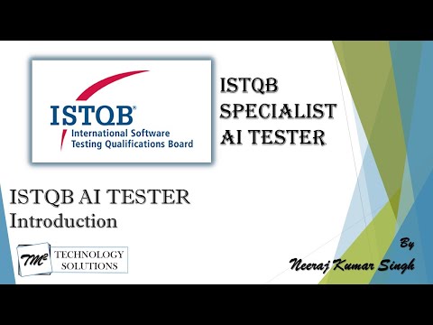 ISTQB AI Tester Introduction to the Course AI Tester Certification ISTQB Tutorials