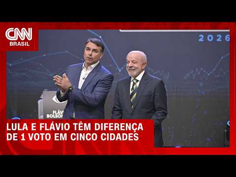Cinco cidades têm disputa entre Lula e Flávio decidida por apenas um voto | BASTIDORES CNN