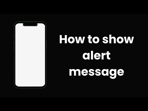 How to show alert message | Swift | Xcode 16.0
