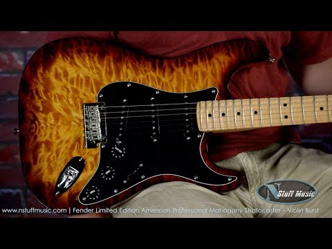 Fender 2017 Limited Edition American Professional Mahogany Stratocaster - Violin Burst
