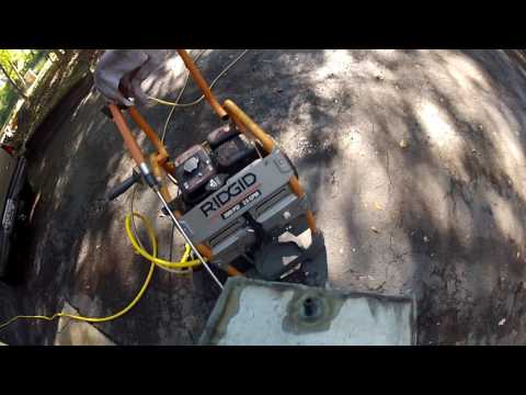 Hydroforming sheet metal with a pressure washer