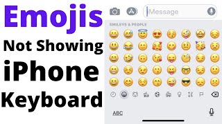 Emoji Not Showing on iPhone Keyboard | Emoji Not Showing in WhatsApp iPhone