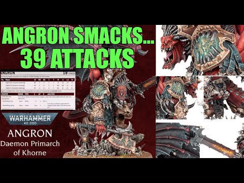 Warhammer 40k Chaos Primarch ANGRON Khorne World Eaters Daemon RULES! Exclusive Potato Cam Leaks