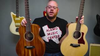 Video thumbnail for Taylor GS MINI Walnut vs Koa Tone Comparison by Alamo Music Center
