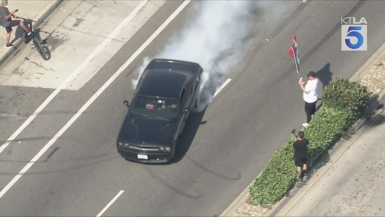 Demonstrators protest ICE raids in L.A. County