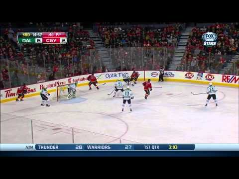 David Jones deflected PPG 6-2 Dallas Stars vs Calgary Flames 11/14/13 NHL Hockey.