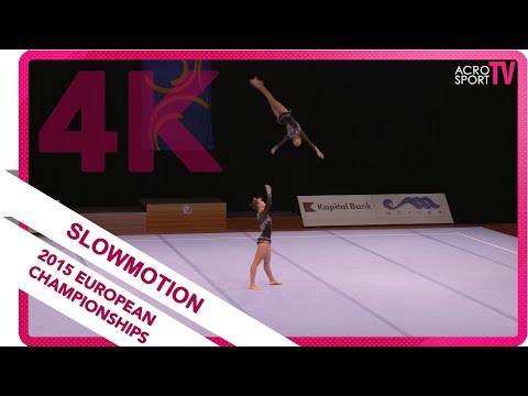 Azarova, Temnokhud - Ukraine - Women´s pair - Junior dynamic final - European Championship 2015
