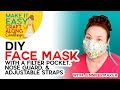 DIY Face Mask with Filter Pocket - Make on a Cricut or By Hand! DIY Face Mask with Filter Pocket - Make on a Cricut or By Hand!