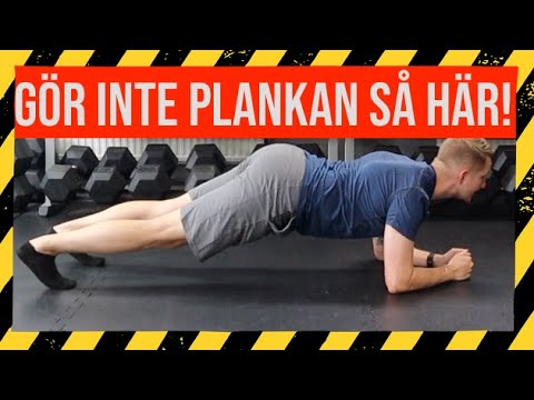 UNDVIK detta när du gör plankan!!!!