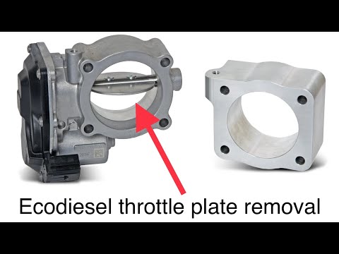 Ecodiesel throttle plate removal to prevent potential no-start condition on deleted trucks