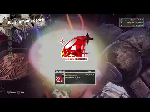 5 Star Red Diamond Mushroom Stew Premium Decal Pull LET IT DIE