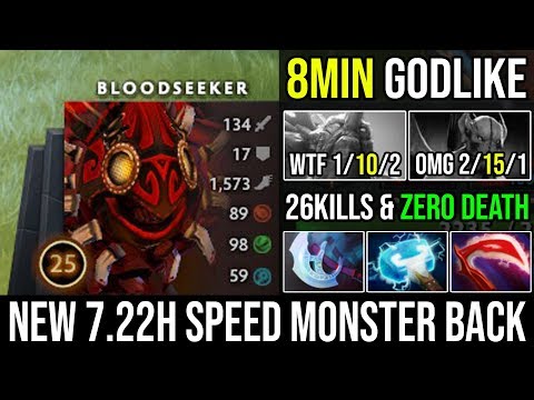 Absolutely Cancer Speed Monster in NEW Update 7.22h - More Than 1Kill Per Min & Zero Death DotA 2 BS