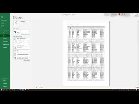 Seitenlayout und Druckeinstellungen in Excel